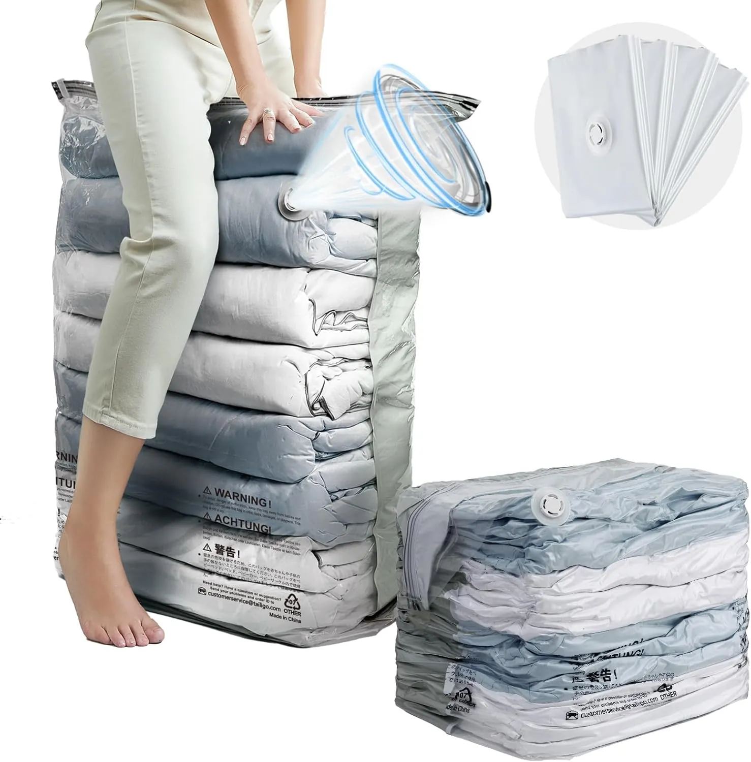 Amazon Basics Vakuumbeutel 15er-Mix-Set