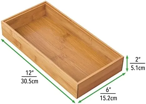 mDesign 4er-Set Aufbewahrungsboxen Holz